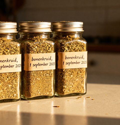 Bonenkruid drogen