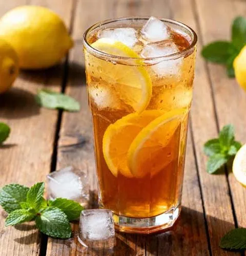 Citroen ijsthee maken