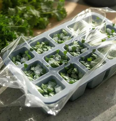 Peterselie invriezen