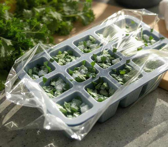 Peterselie invriezen