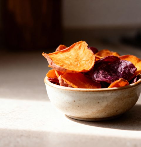 Zoete aardappel drogen