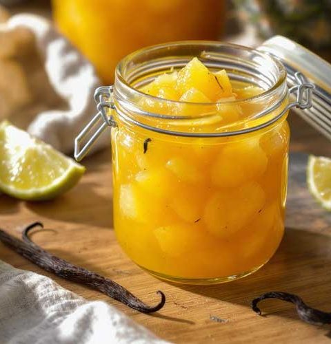 Ananasjam met limoen en vanille maken