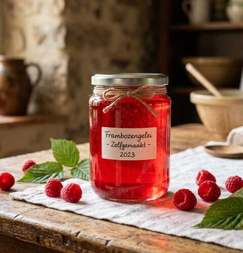 Frambozengelei maken