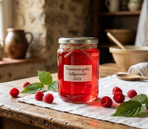 Frambozengelei maken