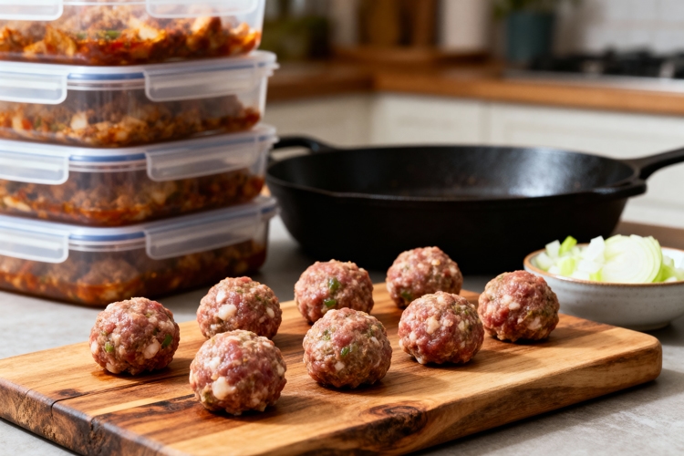 Gehaktballen invriezen