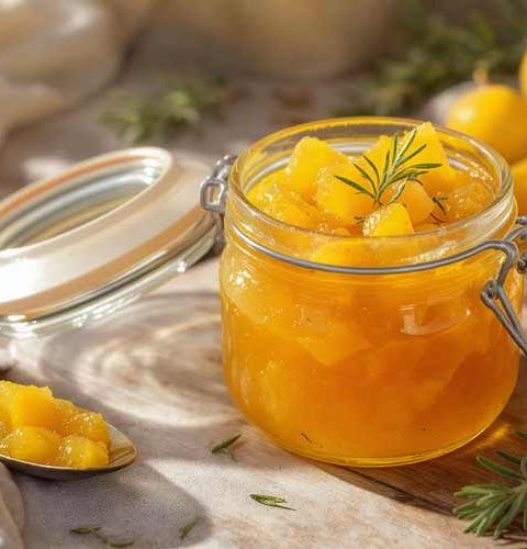 Mirabellen-rozamarijn marmelade