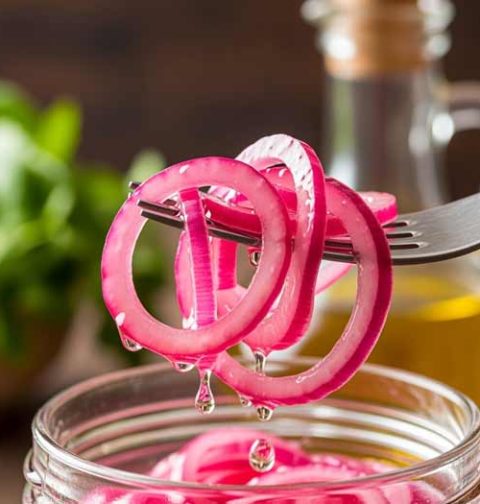 Rode ui inleggen zonder suiker