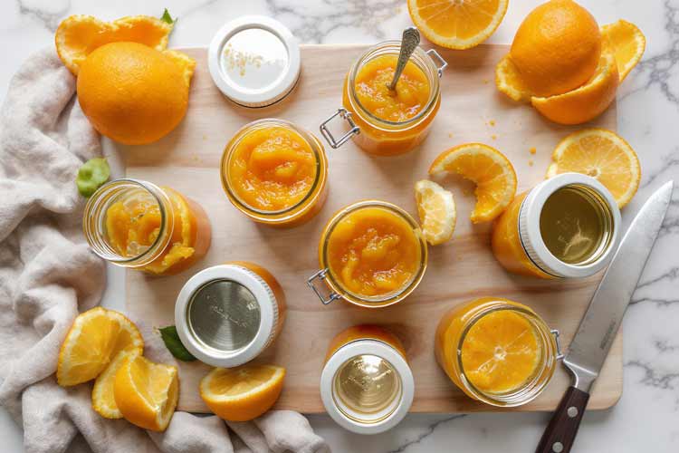 Sinaasappeljam zonder suiker