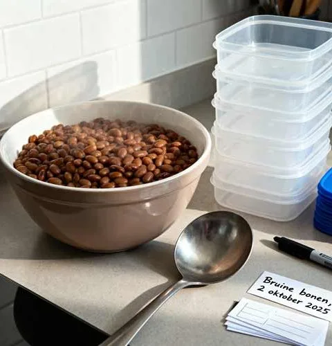 Bruine bonen invriezen