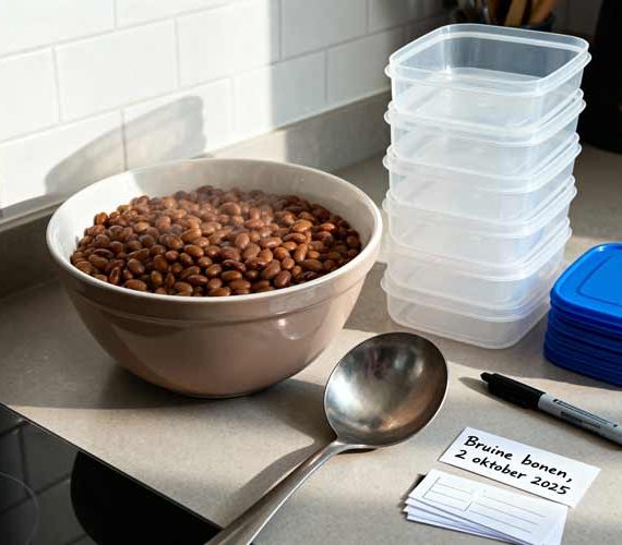 Bruine bonen invriezen