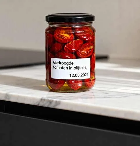 Gedroogde tomaten in olijfolie bewaren