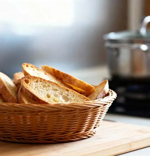 Knoflookbrood drogen