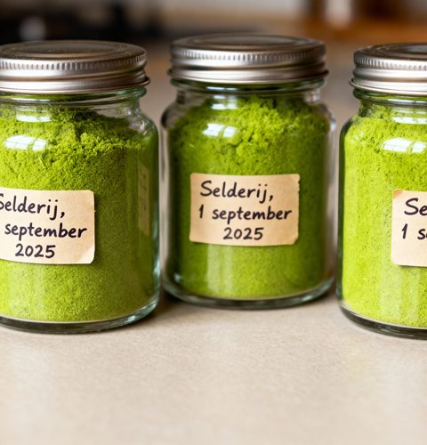 Selderij drogen