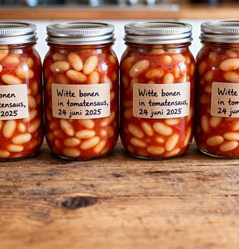 Witte bonen in tomatensaus wecken