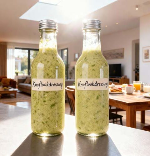 Knoflookdressing maken