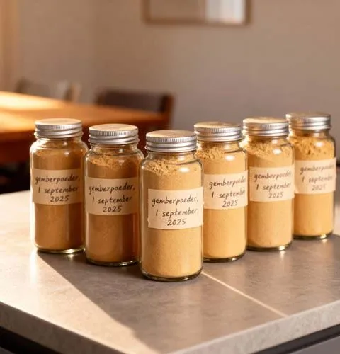 Gemberpoeder maken