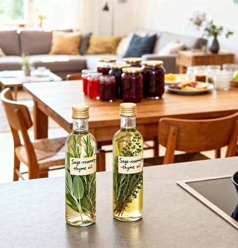 Salie-rozemarijn-tijm olie maken