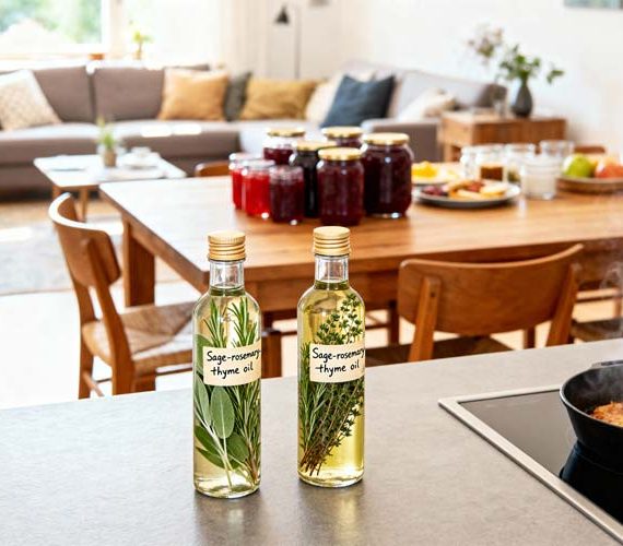Salie-rozemarijn-tijm olie maken