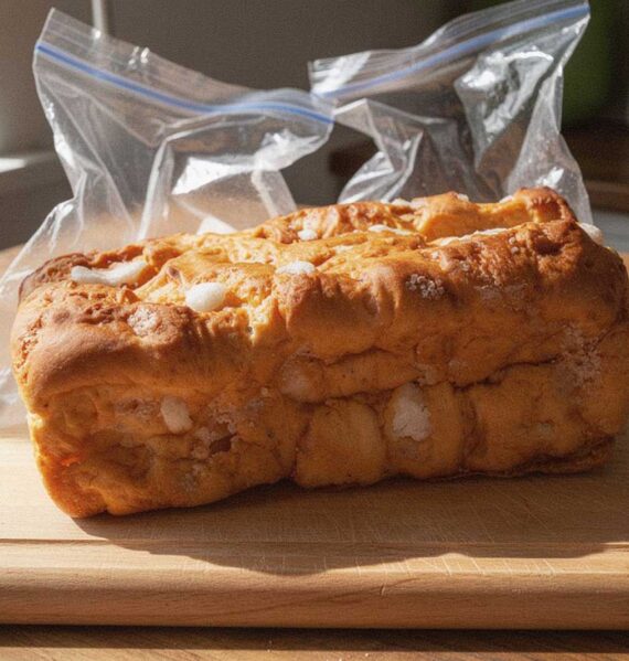 Een heel suikerbrood om in te vriezen.