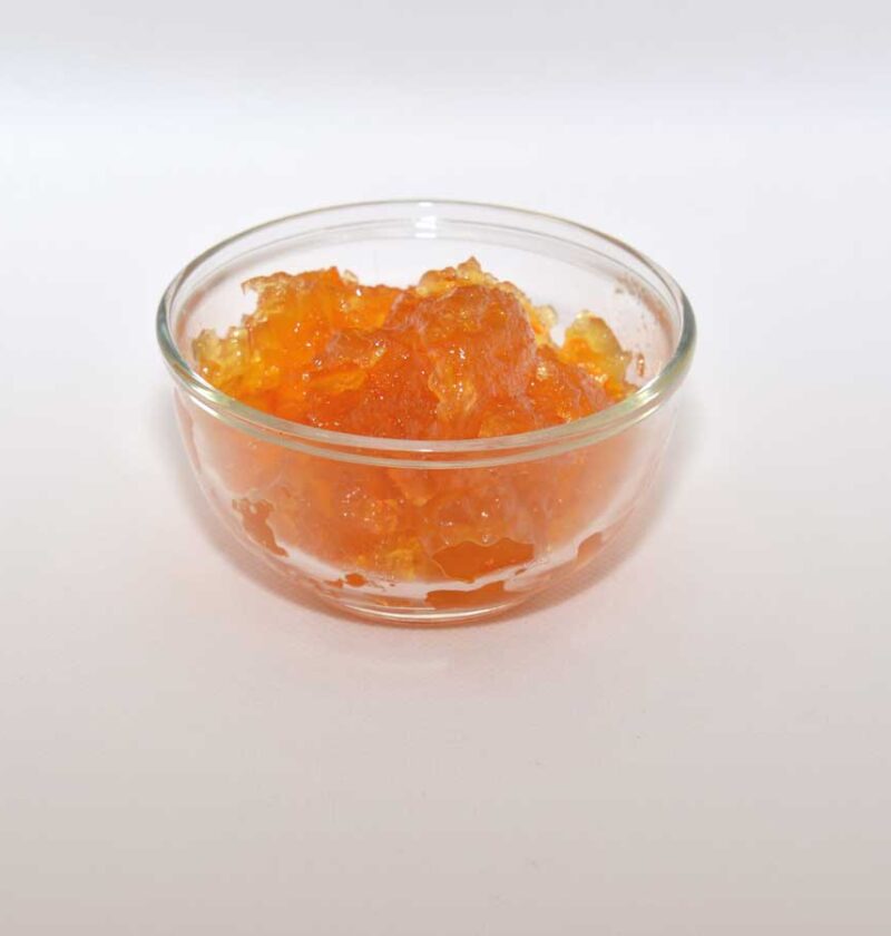 Een klein schaaltje sinaasappeljam, heerlijk op de boterham.